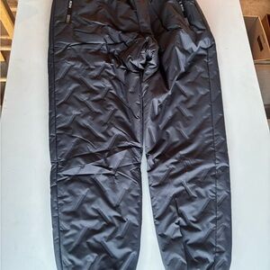 Men's black snow pants, water resistant